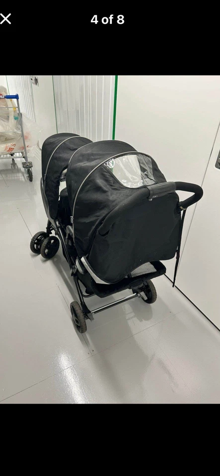 Graco Stadium Duo Tandem Twin Seat Buggy Stroller Pushchair - Black / Grey - Image 3 of 4