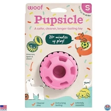 Interactive Long-Lasting Dog Toy - Low-Mess Pupsicle for Small Dogs - Pink
