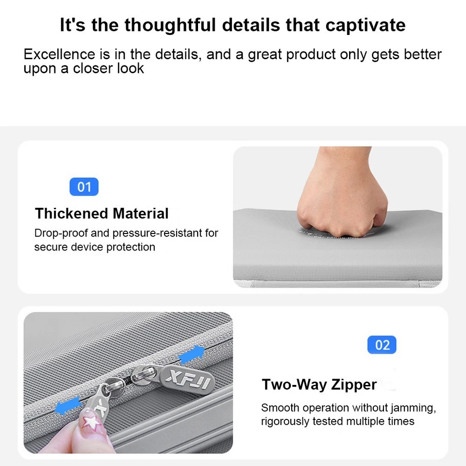 Estuche de Transporte para DJI Neo2 Fly More Combo Bolsa de Almacenamiento EVA para Controlador RC-N3 Foto 3 de 4