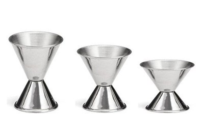 Great Credentials Double Jigger, Stainless Steel, Cocktail Steel