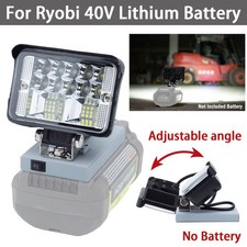 For Ryobi 40V Lithium-ion Battery LED Work Light Cordless Outdoor Portable Lamps
