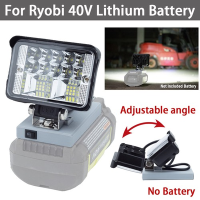 #ad For Ryobi 40V Lithium ion Battery LED Work Light Cordless Outdoor Portable Lamps $25.49