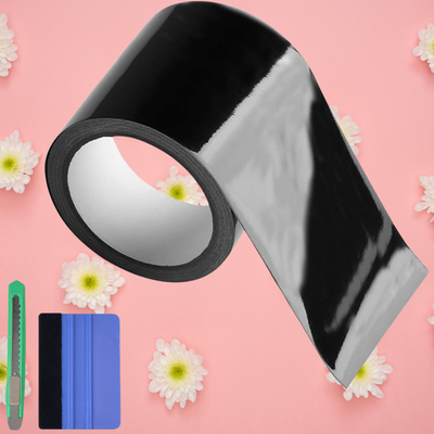 #ad Gloss Black Cars Vinyl Film Tapes Kit for Blackout Window Trim Door 4in x 30feet $25.99