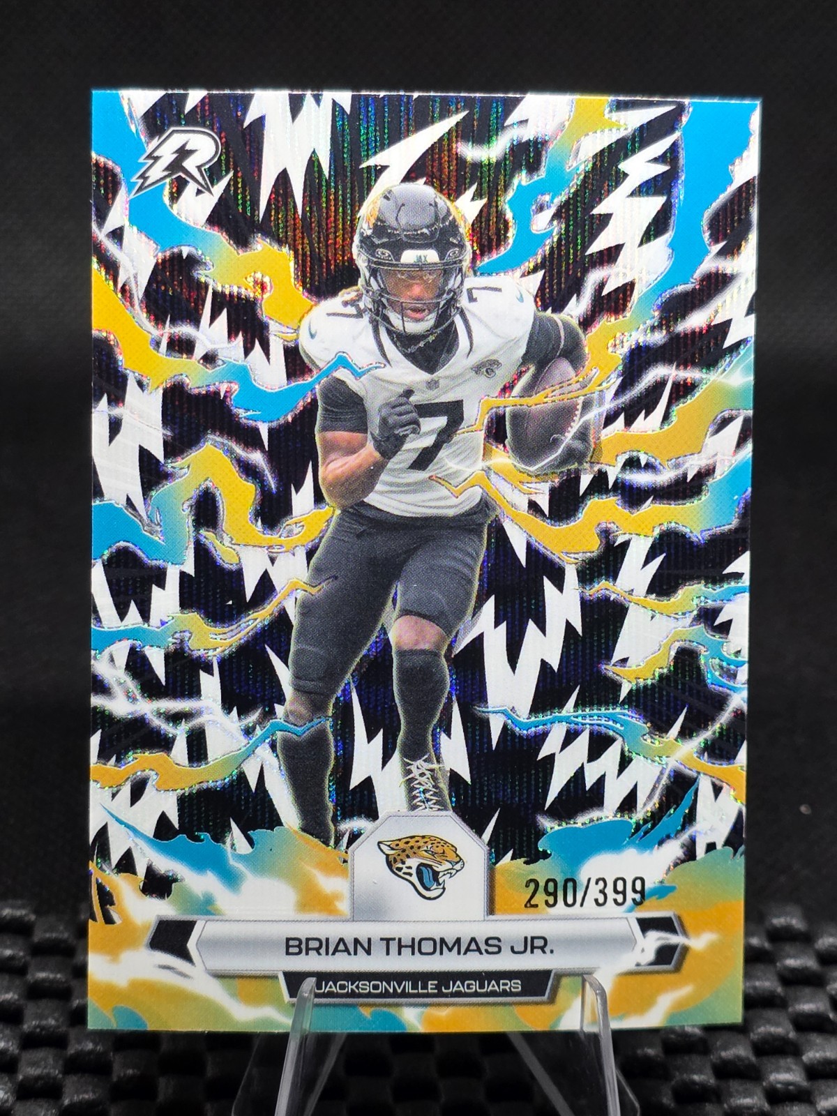 2025 Topps Resurgence #45 Brian Thomas Jr. Black & White Surge Refractor #/399