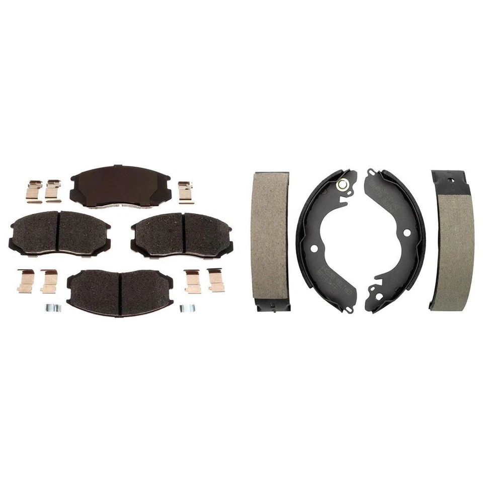 前后套件陶瓷刹车片和刹车片适用于 1993 - 1994 年普利茅斯柯尔特 — 第 4/4 张图片