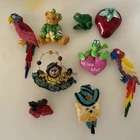 VINTAGE Plastic/Resin Costume Jewelry Brooch LOT Mixed Assorted Figural Fruit
