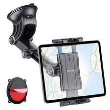 Tablet Holder for Car Dashboard Suction Cup Mount Windshield Wall Desk, Adj...
