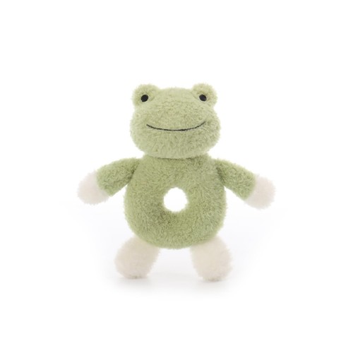 Soft Raddle Apricot Lamb Baby Frog Soft Rattle Toy Plush Stuffed Animal Newborn 6 ...