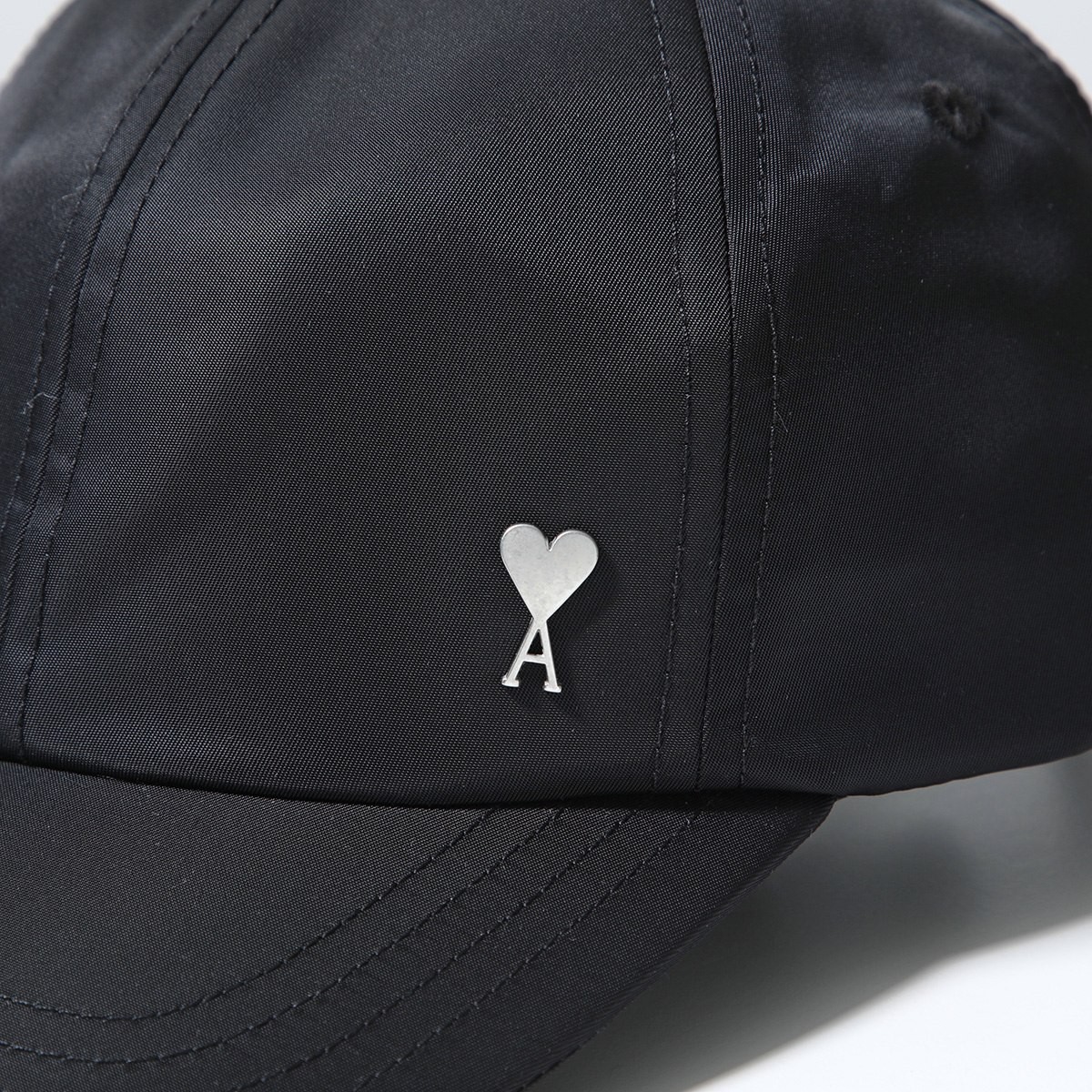 ami paris Baseball Cap Men's Nylon Metal Studs Heart Logo Hat 001