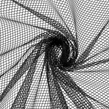 Black Mesh Fabric for Sewing 63 X 59 Inch Soft Mesh Netting Fabric Fishnet Fa...