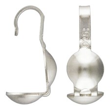 10x Solid Sterling Silver 925 Clamshell Calottes Bead Tip End Jewellery Making R