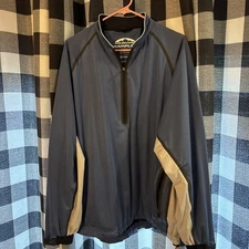 Sun Mountain Rainflex Jacket 1/4 Zip Blue, Golf, Waterproof, Large