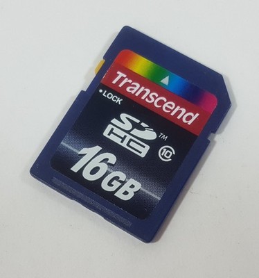 16GB SD Card Transcend Secure Disc HC formatiert und ok SDHC Class 10