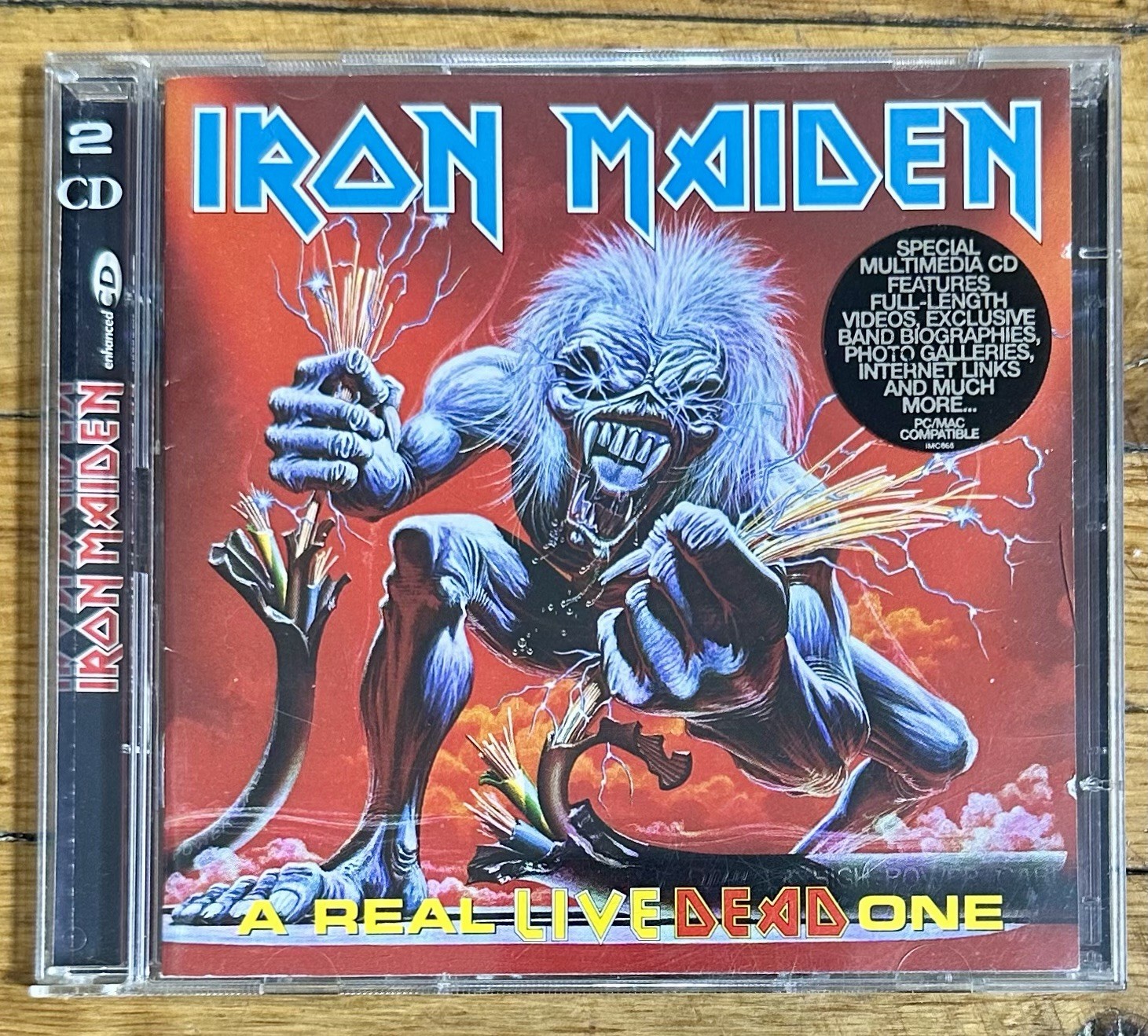 Iron Maiden A Real Live Dead One CD (2 Discs) 1993 w/ Multimedia Features NM-