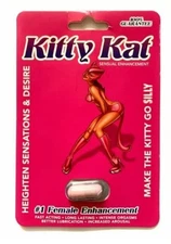 5 PACK KITTY KAT FEMALE SENSUAL ENHANCEMENT Plus Free Sample And Free Shipping