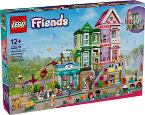 LEGO Friends 42670: Ulica mieszkalna i handlowa Heartlake City, 9 figurek | NOWE/ORYGINALNE OPAKOWANIE