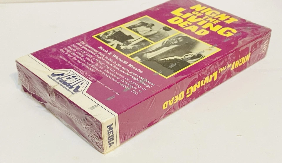 RARE SEALED! Night of the Living Dead VHS 1968 Slipcase 1982/NIB Orig/Media VTG - Image 2 of 4