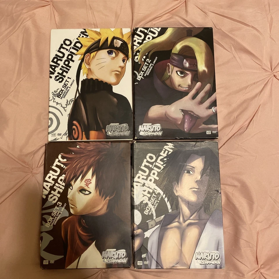 Naruto Shippuden Box Set DVD Collection 1-4 (12-disc) Rare Anime Box Set CIB Foto 4 de 4
