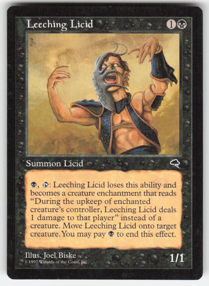 1997 Leeching Licid Tempest 141 MTG