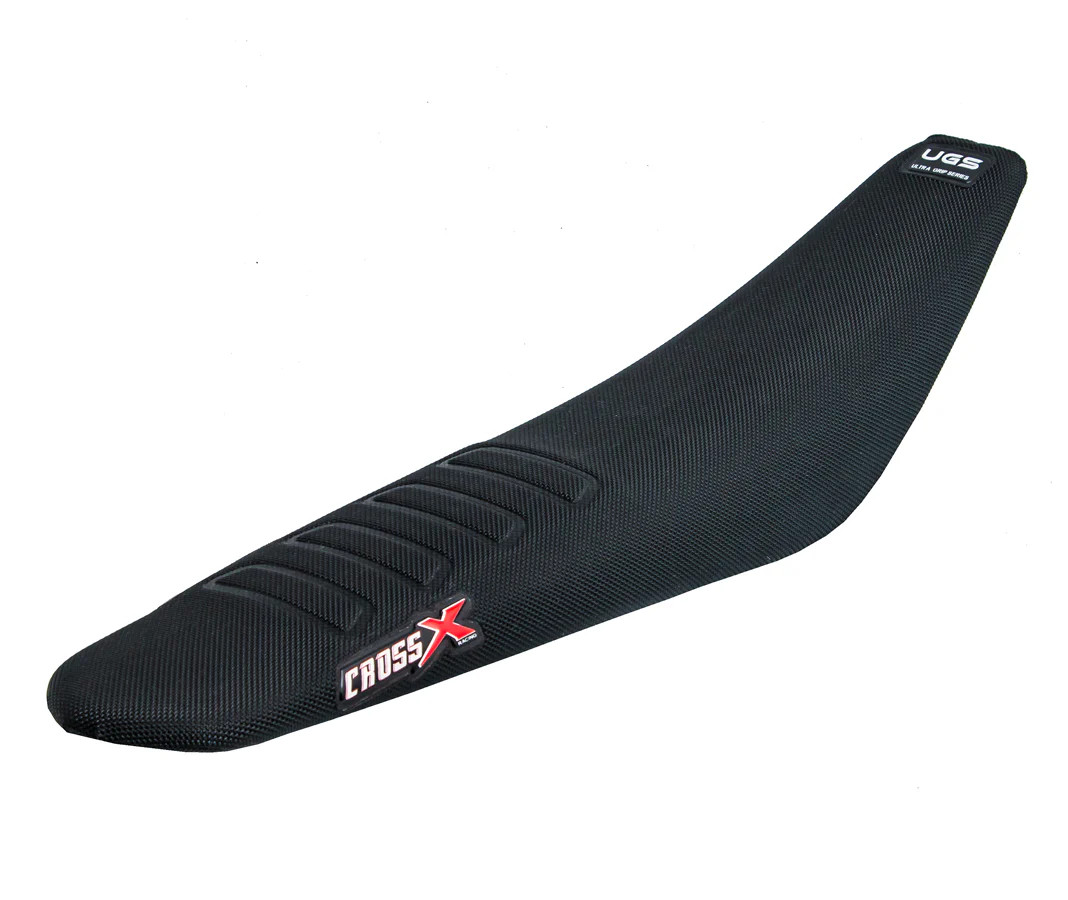Housse de selle KTM SX SXF EXC UGS Wave Black revêtement antidérapant de selle de moto cross