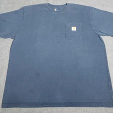 Carhartt Original Fit Pocket T Shirt XL Navy Blue Short Sleeve