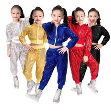 Dance Costumes Performance Sequin Dance for Kids Shining Clothes Dancewear
