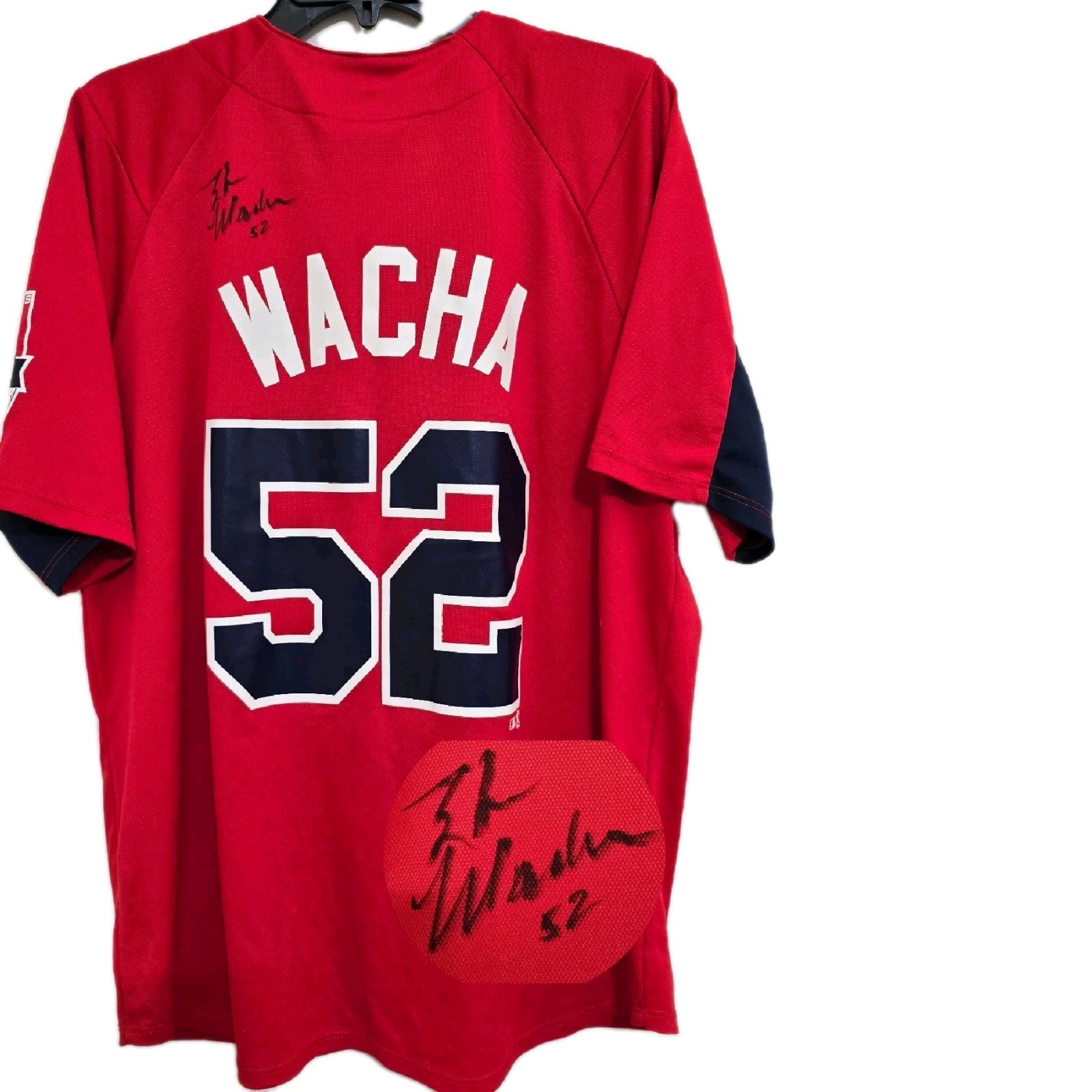 autographed Lrg MICHAEL WACHA #52 st louis cardinals Jersey Genuine Merchandise