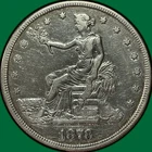 1878-S Trade Dollar Very Fine VF Coin, Old Cleaning #43641