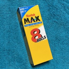 Kodak Film MAX 400 ISO 35 mm Eight 8 24 Exposure Rolls EXP 2003, Sealed New