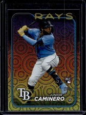 2024 Topps Junior Caminero RC Holiday Series Two Rookie #628 Rays