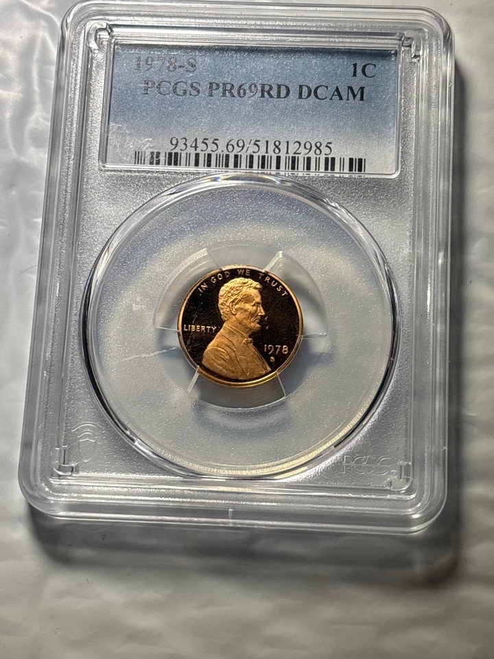 1978-S Lincoln Cent – PCGS PR69RD DCAM – Deep Cameo Red Proof – Premium Collecto - Image 2 of 4