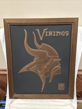 RARE 1960's Minnesota Vikings Acrometal Copper Plaque, BEAUTIFUL, LOOK!!