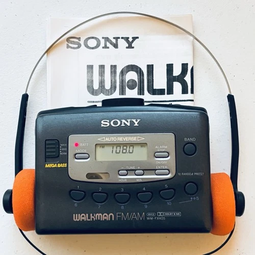SONY Walkman WM-FX405 AM/FM Cassette Player - New Belt - Reconditioned
