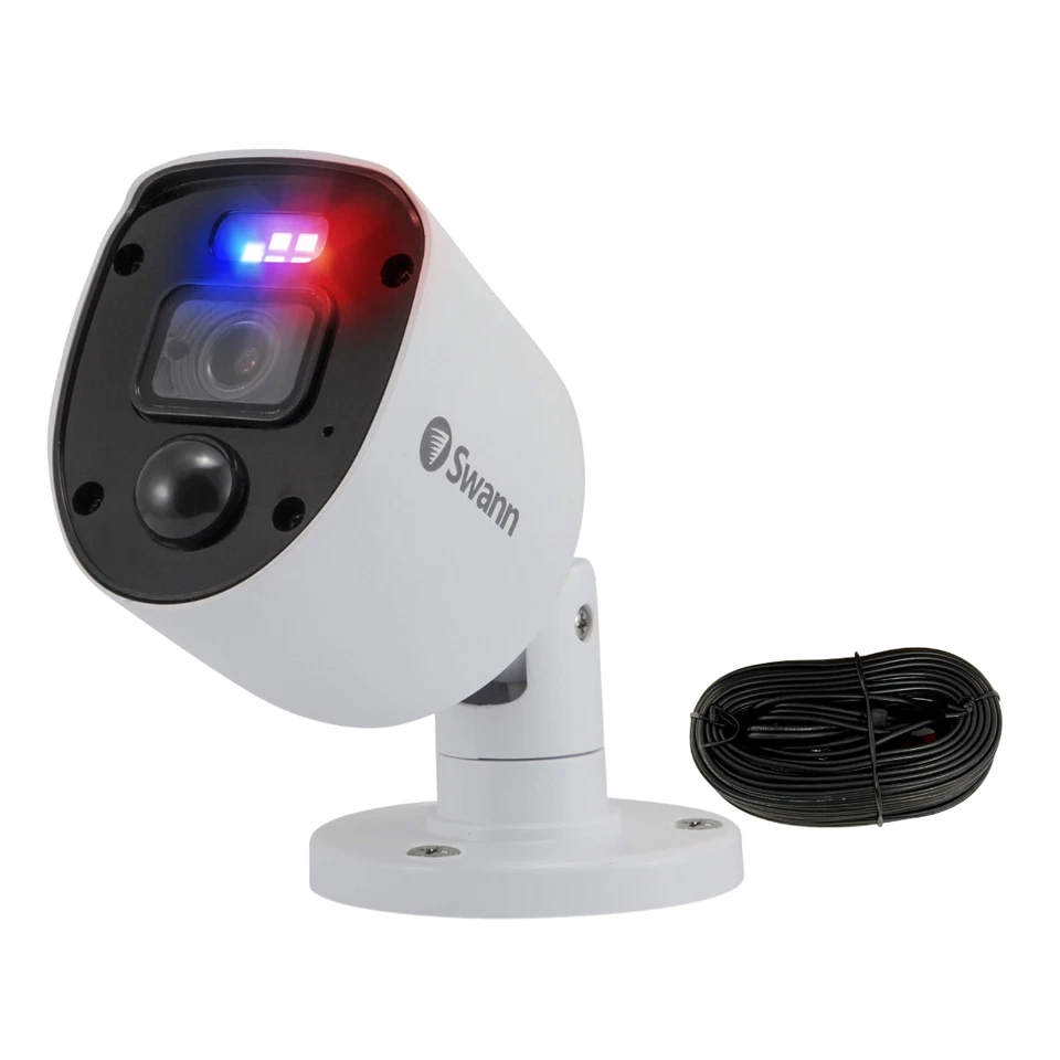 Swann PRO-1080MSL 1080p Full HD Flashing Lights Bullet Camera - White - Image 2 of 4