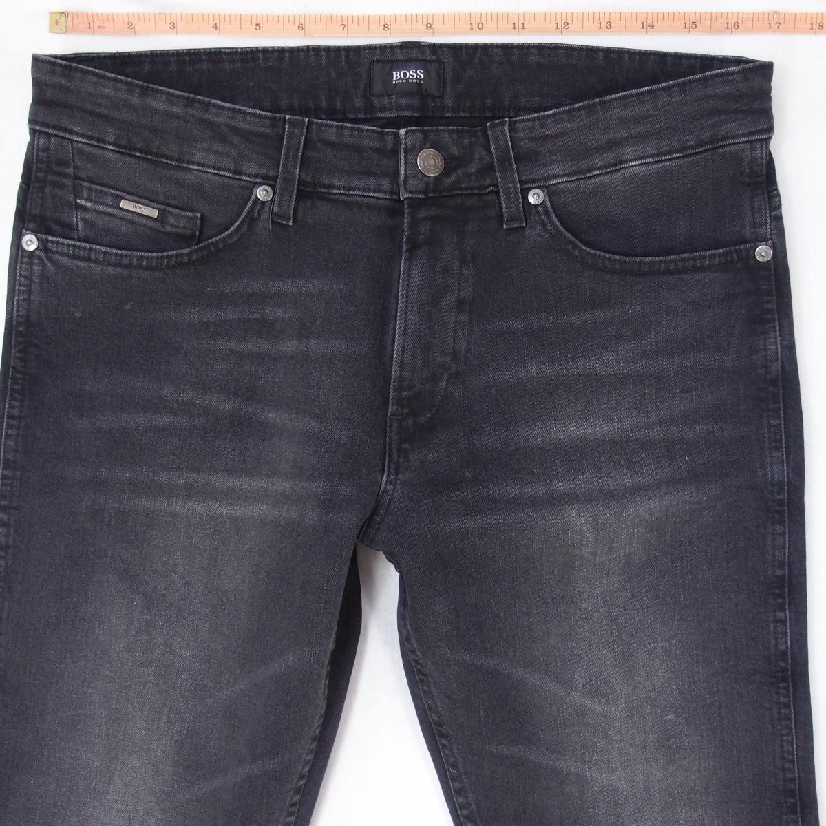 Mens HUGO BOSS DELAWARE Stretch Slim Straight Grey Jeans W33 W32 L32
