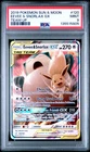 2019 POKEMON SUN & MOON TEAM UP #120 EEVEE & SNORLAX GX PSA 9
