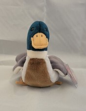 Ty Beanie Baby Jake The Mallard Drake Duck, 1997 Rare Red Stamp Tag Errors