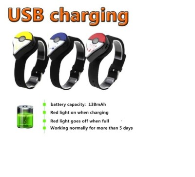 pokemon go catch cards Auto Catch Pokemon Bracelet For Pokemon Go Plus Bluetooth Rechargeable  catcher