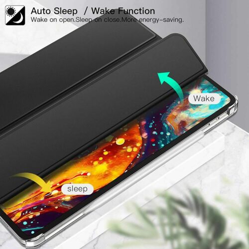 iPad Pro 11 2021 Hülle Transparent Hard Back Leicht Slim Schutz Schwarz - Bild 3 von 7