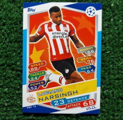 TOPPS CHAMPIONS LEAGUE CARD 2016/17 PSV PSV13 NARSINGH CARD 2017  
