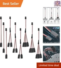Versatile 9-Piece Y Connector Splitters for RC Servo Extension - 5.9 Inch Cables