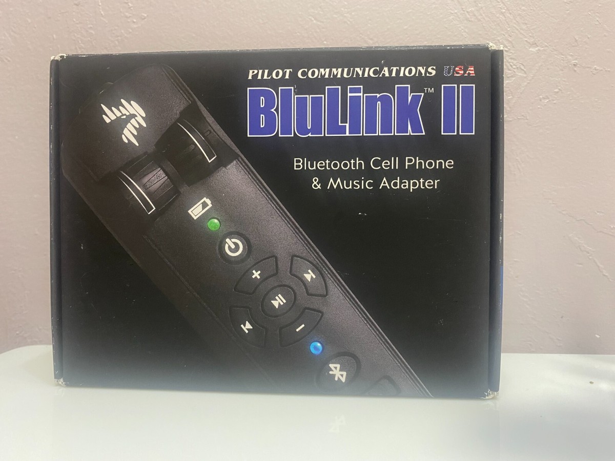 PILOT USA BLU LINK II BLUETOOTH ADAPTER For HELICOPTER HEADSETS 