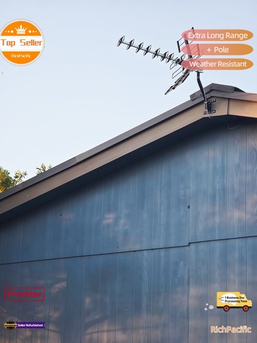 2025 New 4K HDTV Outdoor Antenna VHF UHF 200 Mile Long Range with Mounting Kit - Picture 24 of 24