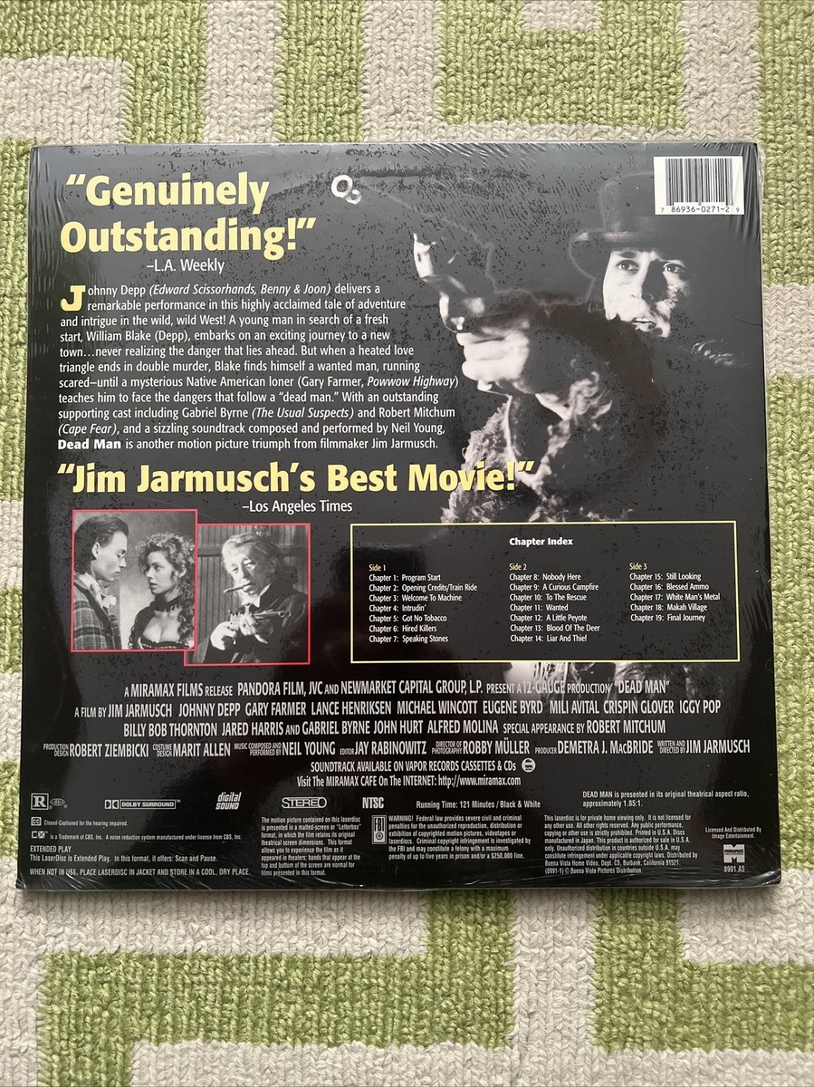 Jim Jarmusch Dead Man Laserdisc LD Johnny Depp 786936027129| eBay