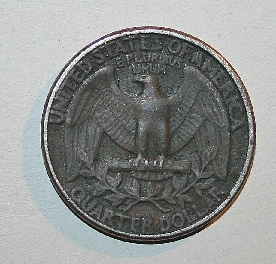 1977 D Washington Quarter, RB, Error, Filled in Mint Mark, Improperly Annealed - Image 2 of 4