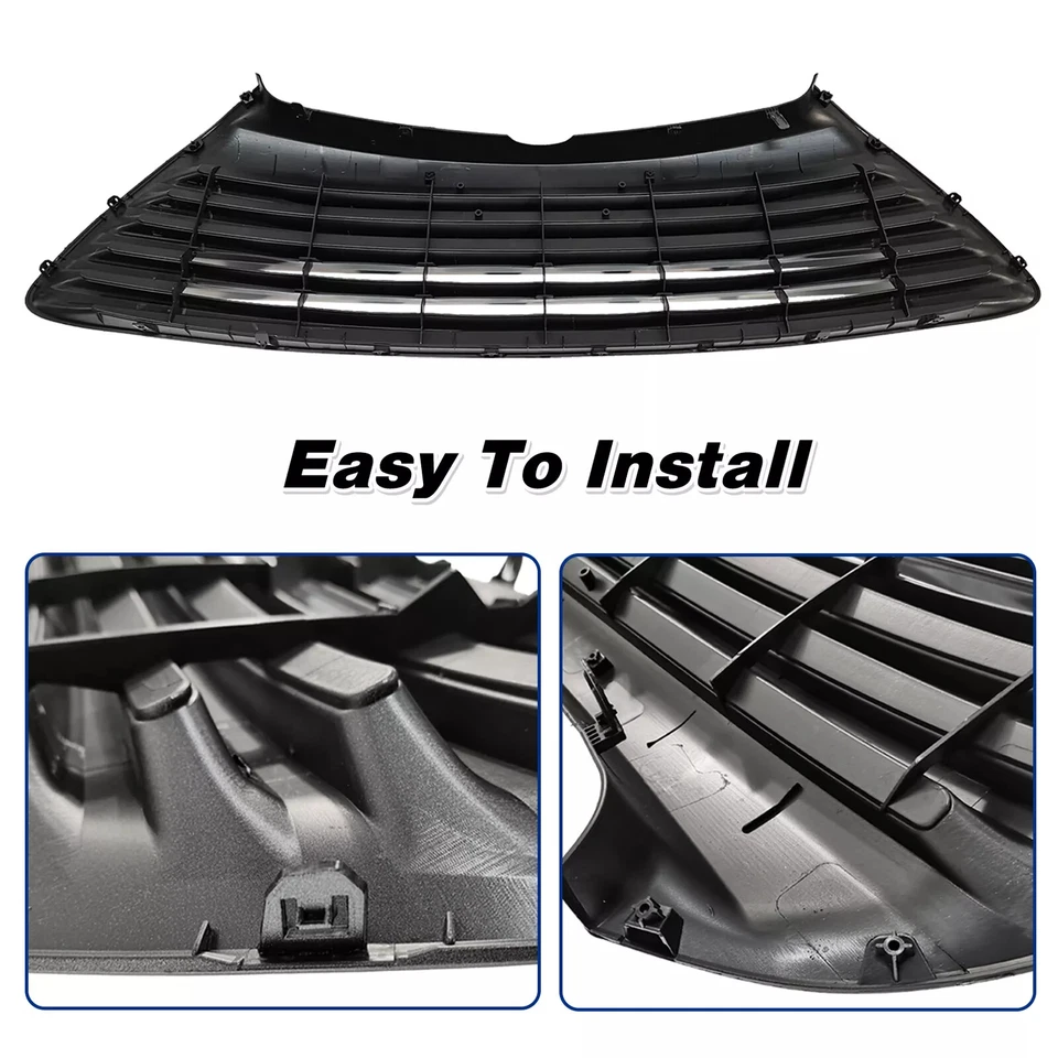 Parachoques delantero parrilla inferior gris nacarado para Toyota Camry LE XLE 2015-2017 Foto 4 de 4