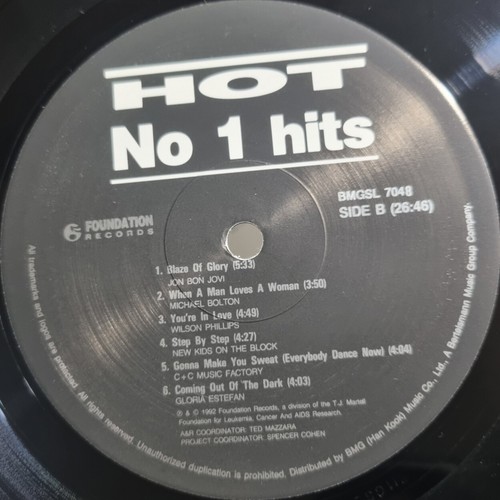 EX+ / George Michael, Boyz II Men, Roxette, Bon Jovi... Hot No 1 Hits Korea LP - Picture 4 of 4