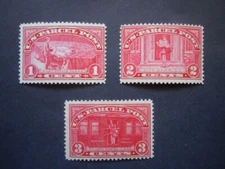 #Q1 Q2 Q3 1c-3c US Parcel Post MNH OG F/VF CV $48 "Includes New Mounts"