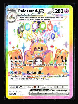 Palossand Ex 2024 Surging Sparks #221/191 SSP Ultra Rare Pokemon Card  R1-X567 | eBay