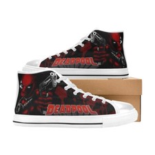 Deadpool Custom High Top Canvas Sneaker Shoes For Kids